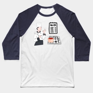 Women Chef Baseball T-Shirt